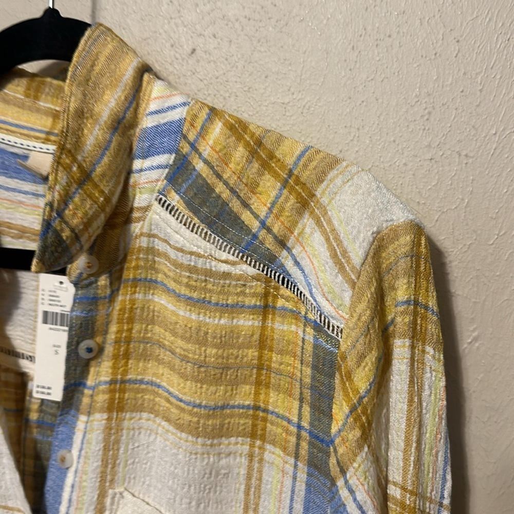 Anthropologie Pilcro Side-Slit Maxi Tunic Button-down Size Small NWT - Picture 7 of 10